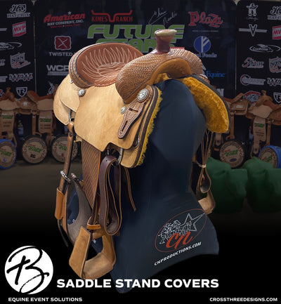 Classic, clean and customized portable saddle stand covers